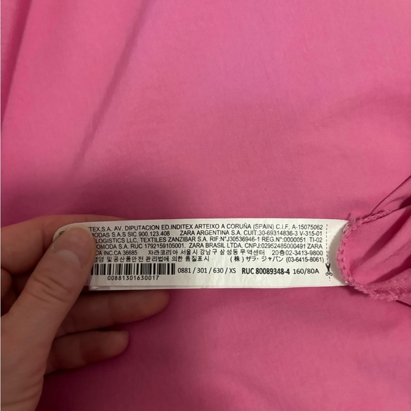 ZARA WOMAN POPLIN HALTER DRESS FUCHSIA | 0881/301/630 size XS - Picture 9 of 12